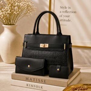 Cartera estructurada Atri negra TOTALBAG